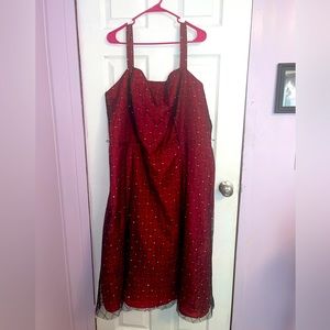 Jessica Howard Y2K Red and Black Dress